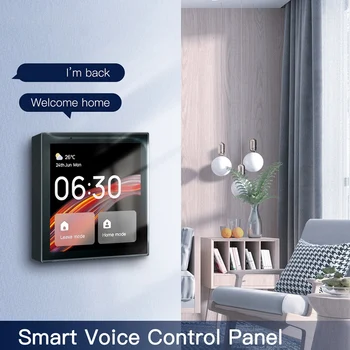 1 шт. Tuya Wifi Многофункциональная панель управления с сенсорным экраном 4-дюймовый центральный голосовой контроллер для интеллектуального умного дома