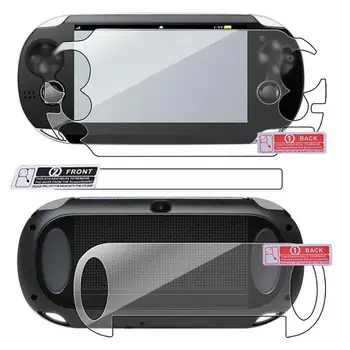 HD Пленка для защиты экрана игрового плеера Передняя и задняя пленка Улучшает читаемость для Sony PS Vita для PSV